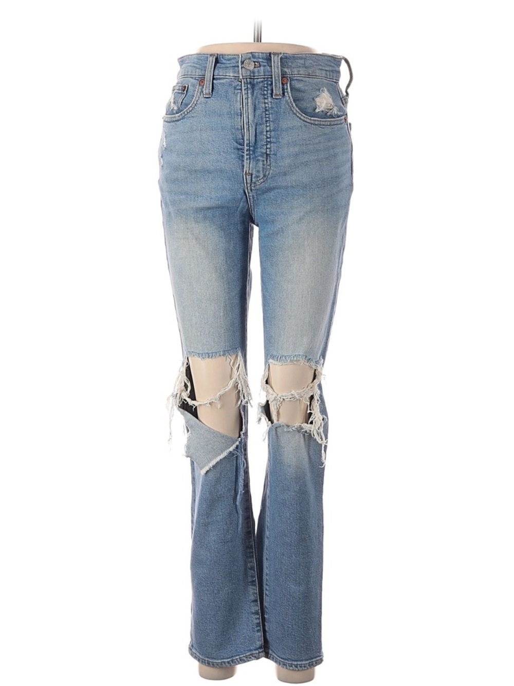 Madewell High-Rise Distressed Light Blue Women’s Jeans